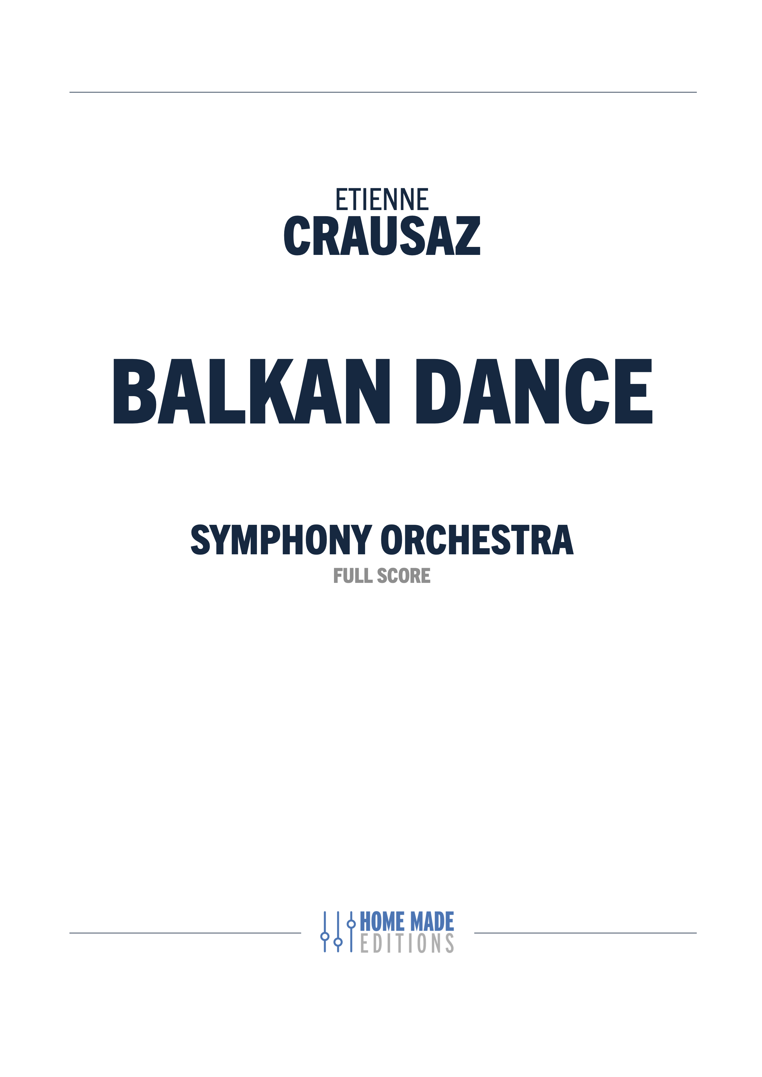 Balkan Dance pour orchestre symphonique